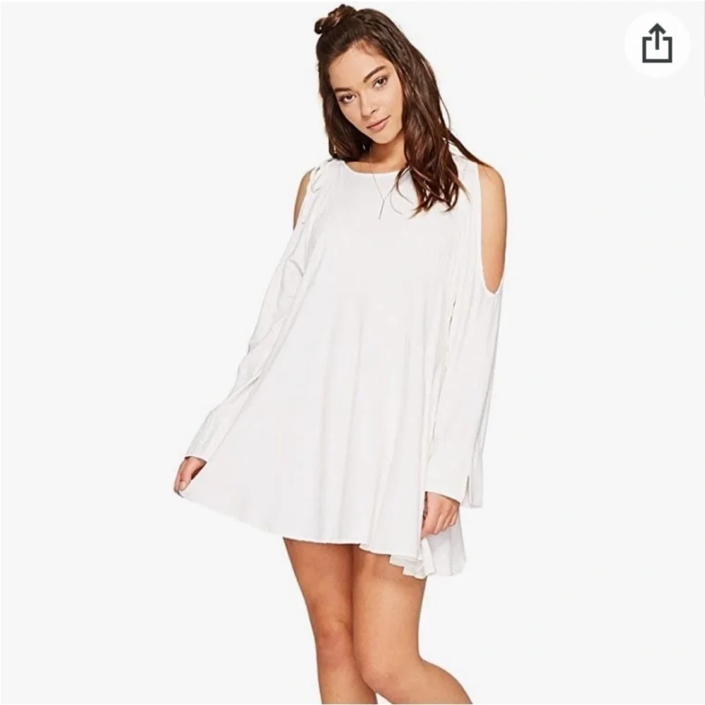 Free People | Clear Skies Cold Shoulder Mini Dress / Tunic S
